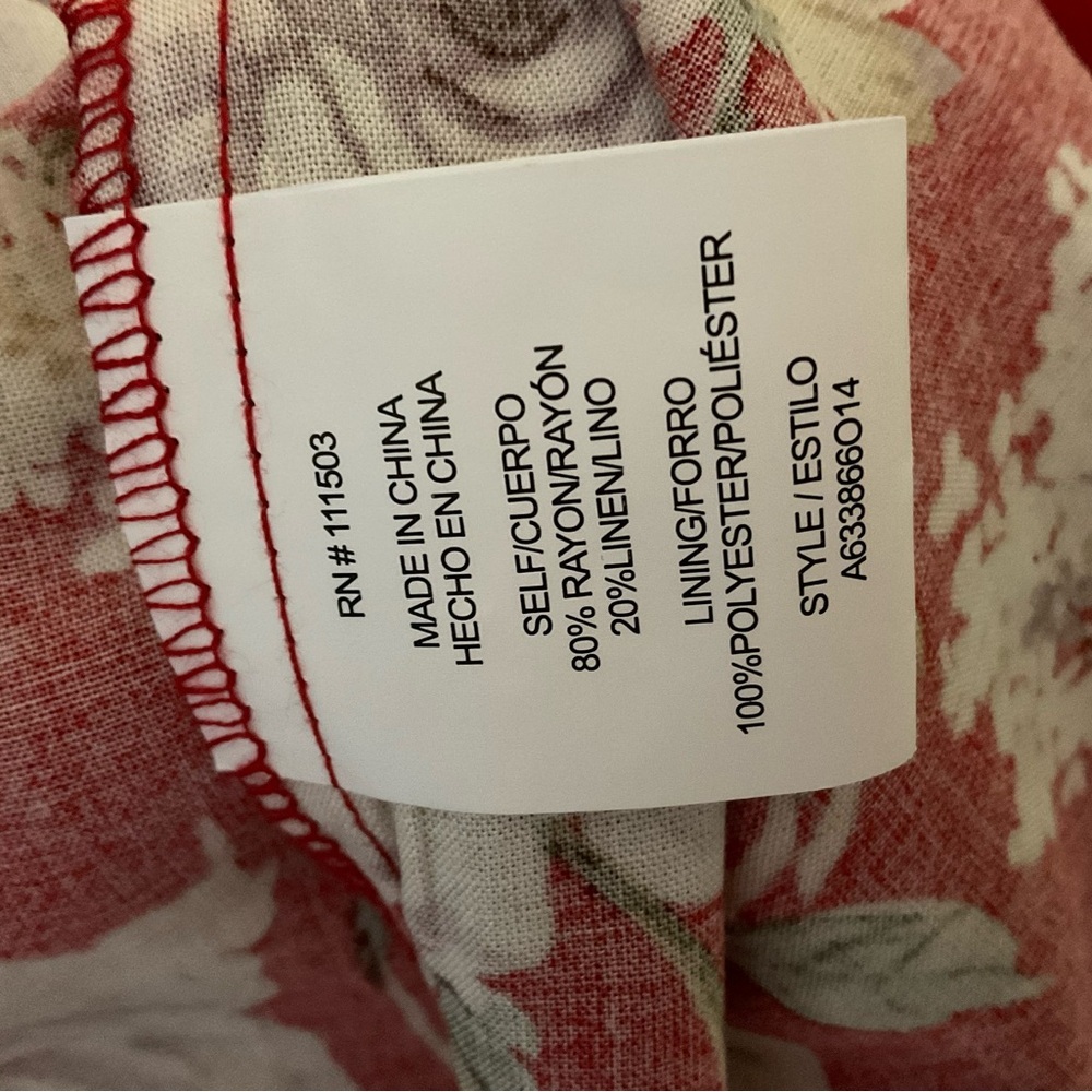 As U Wish Floral Red Dress. Size L NWT - Picture 12 of 13